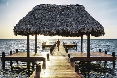 Ocean pier at Hopkins Bay Resort _ Belize Retreats