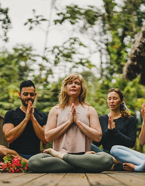 Meditation in the jungle at a wellness retreat _ Belize Retreats